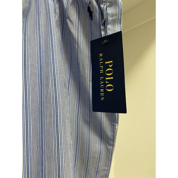 Polo Ralph Lauren Mens Cotton Pajama Pants Size 3X Blue & White Striped NWT - Picture 3 of 7